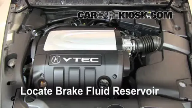 2008 Acura RL 3.5L V6 Brake Fluid Add Fluid